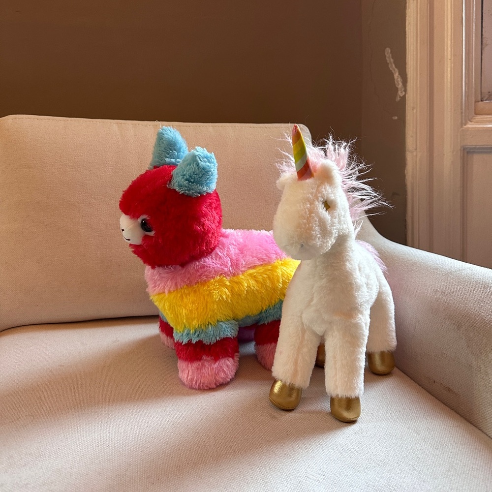 The Museum of Ice Cream Piñata and Unicorn PLUSH TOY Stuffed Animal Apx 14"